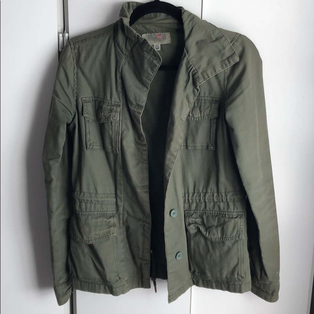 Green Military Style Jacket
